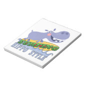 Het Nijlpaard van Surfer Notitieblok (Linkerzijde)