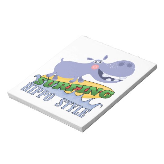 Het Nijlpaard van Surfer Notitieblok (Linkerzijde)