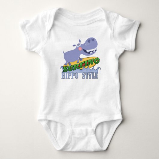 Het Nijlpaard van Surfer Romper (Voorkant)