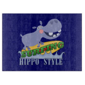 Het Nijlpaard van Surfer Snijplank (Voorkant)