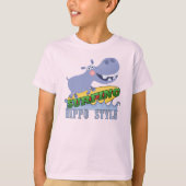 Het Nijlpaard van Surfer T-shirt (Voorkant)
