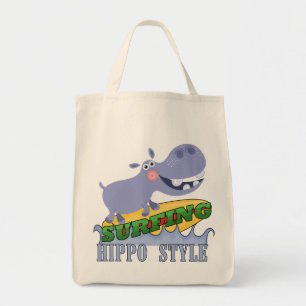 Het Nijlpaard van Surfer Tote Bag
