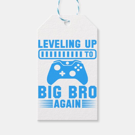 Het niveau aan Big Bro opnieuw Cadeaulabel (Voorkant)