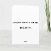 Het Niveau van Gamer op de Kaart van de Verjaardag (Achterkant)