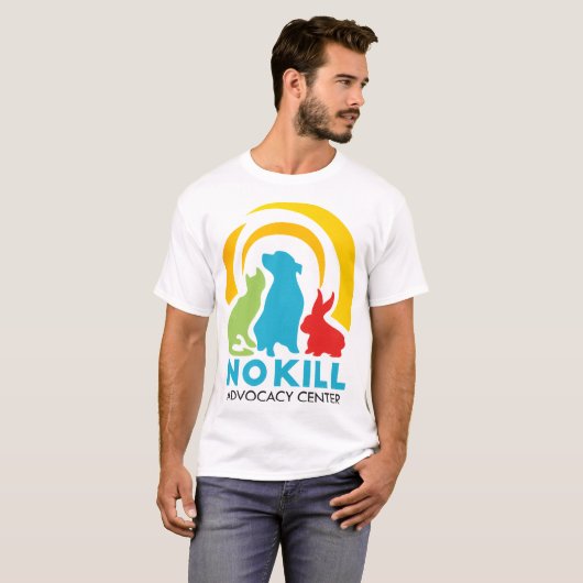 Het No Kill Advocacy Center Mannen T-shirt (Voorkant volledig)