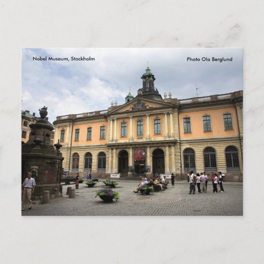 Het Nobelmuseum, Stockholm, Foto O... Briefkaart (Voorkant)