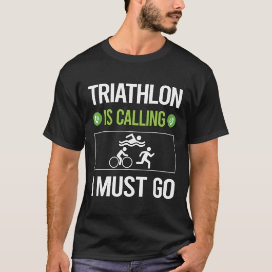 Het noemt Triatlon Triathlete T-shirt (Voorkant)