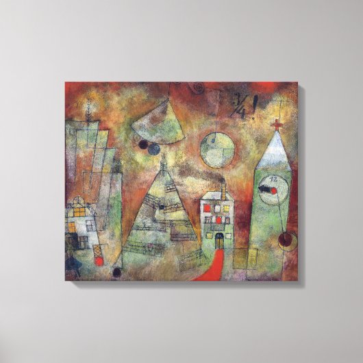 Het noodlottige uur, 3 kwartalen tot 12 | Paul Kle Canvas Afdruk (Voorkant)