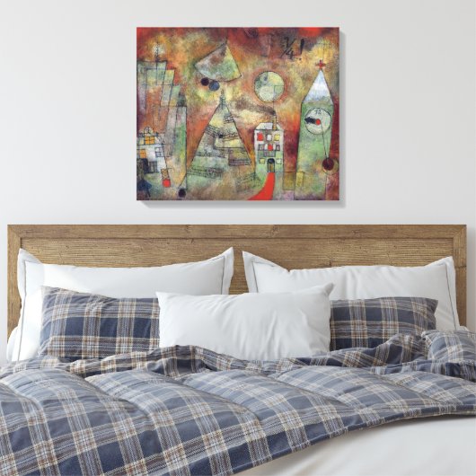 Het noodlottige uur, 3 kwartalen tot 12 | Paul Kle Canvas Afdruk (Insitu (Slaapkamer))