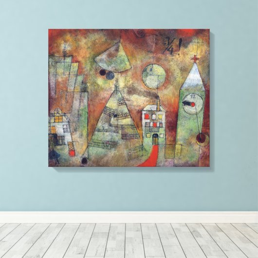 Het noodlottige uur, 3 kwartalen tot 12 | Paul Kle Canvas Afdruk (Insitu (Houten vloer))