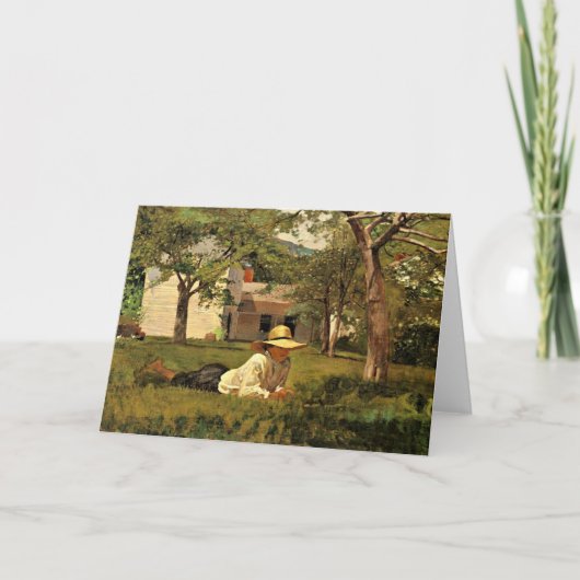 Het Nooning door Homer Winslow Kaart (Voorkant)