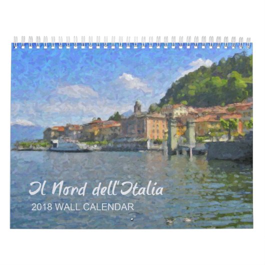Het Noord-Italië-kalender, 2018 Kalender (Hoes)