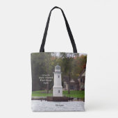 Het Noordelijke Licht van de Waaier van het Kanaal Tote Bag (Achterkant)