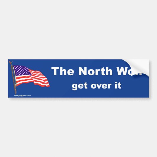 het noorden heeft gewonnen bumpersticker (Voorkant)