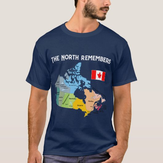 Het Noorden herinnert zich het pro-Canada T-shirt (Voorkant)