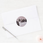 Het Noorden, Musk Ox Ronde Sticker (Envelop)