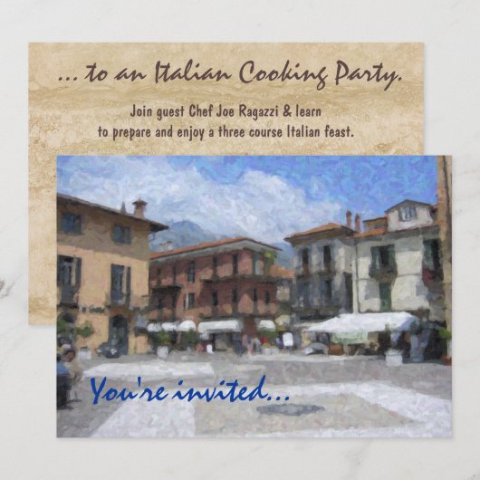 Het noorden van de Uitnodigingen van de Partij van (Voorkant / Achterkant)