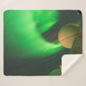 Het noorderlicht - Aurora Borealis bij Zee Sherpa Deken (Voorkant (horizontaal))