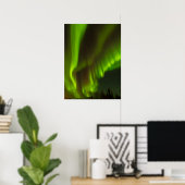Het Noorderlicht | Fairbanks, Alaska Poster (Thuiskantoor)