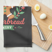 Het Noordpool kerststolbakkerij Kerstmis Theedoek (Quarter Fold)