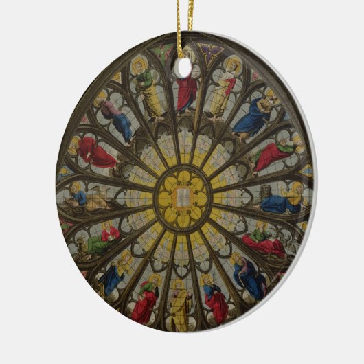Het noordraam, bord D van 'Westminster Abbey' Keramisch Ornament (Links)