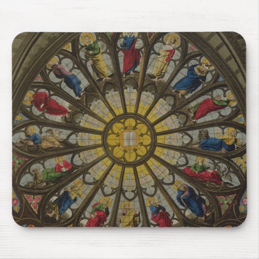 Het noordraam, bord D van 'Westminster Abbey' Muismat (Voorkant)