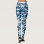 Het noordse Eerlijke Blauwe Wit van de Sweater van Leggings (Achterkant)