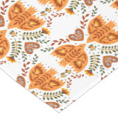 Het noordse vogelpatroon in Maroon en Red Medium Tafelloper (Hoek)