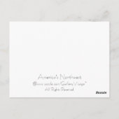 Het noordwesten van Amerika Briefkaart (Achterkant)