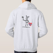 het noorse kaarsbedrijf unisex hoodie (Achterkant)