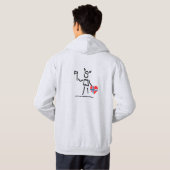 het noorse kaarsbedrijf unisex hoodie (Achterkant volledig)