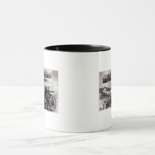 Het Nordenfeldt-Pistool in Aldershott Mok (Midden)