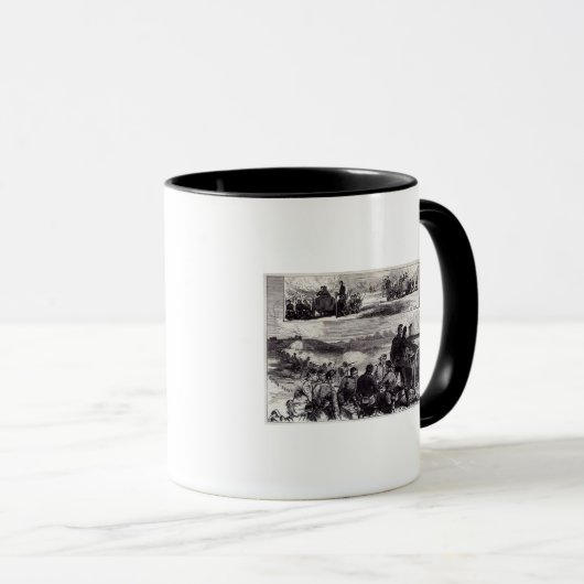 Het Nordenfeldt-Pistool in Aldershott Mok (Voorkant rechts)