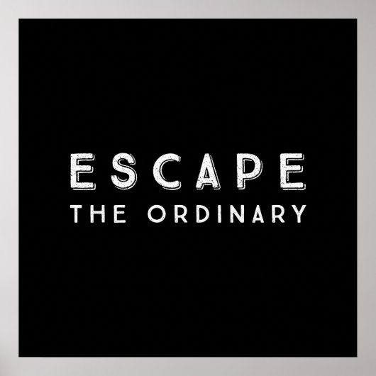 Het normale Inspirerend prijsopgave ontvluchten Poster (Voorkant)