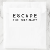 Het normale Inspirerend prijsopgave ontvluchten Rechthoekige Sticker (Tas)