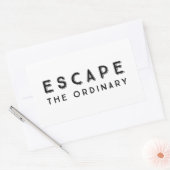 Het normale Inspirerend prijsopgave ontvluchten Rechthoekige Sticker (Envelop)