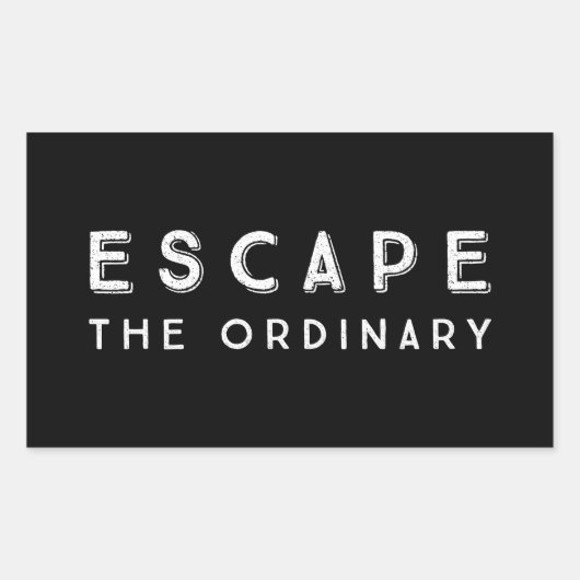 Het normale Inspirerend prijsopgave ontvluchten Rechthoekige Sticker (Voorkant)