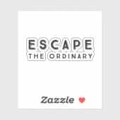 Het normale Inspirerend prijsopgave ontvluchten Sticker (Vel)