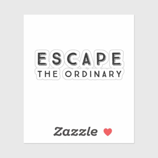 Het normale Inspirerend prijsopgave ontvluchten Sticker (Vel)