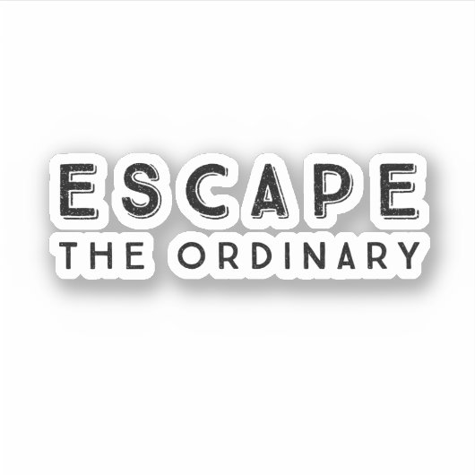 Het normale Inspirerend prijsopgave ontvluchten Sticker (Voorkant)