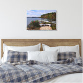 Het Normandische meer in de herfst Canvas Afdruk (Insitu (Slaapkamer))