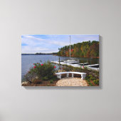 Het Normandische meer in de herfst Canvas Afdruk (Voorkant)