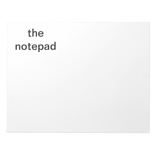 Het notitieblok (Voorkant)