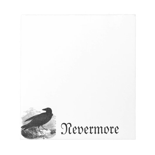 Het Notitieblok Raven "Nevermore" (Voorkant)