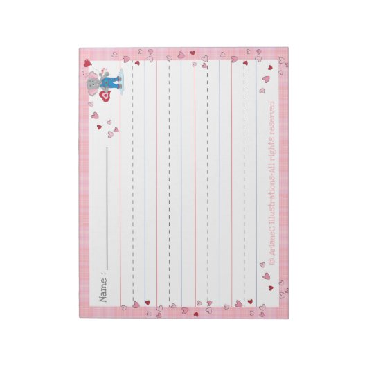 Het Notitieblok van de Handscriptpraktijk van febr (Linkerzijde)