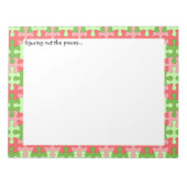 Het Notitieblok van de Snijkop van de Stukjes uitz (Voorkant)