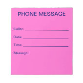 Het Notitieblok van het Bericht van de telefoon (L (Voorkant)