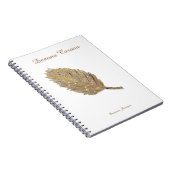 Het Notitieboek Golden Leaf-Spiral (Rechterzijde)