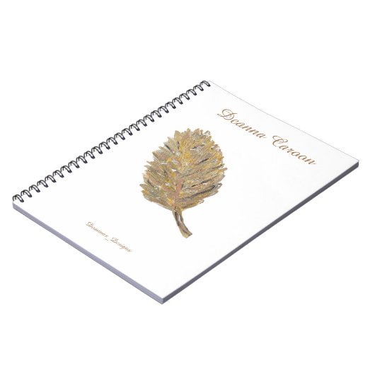 Het Notitieboek Golden Leaf-Spiral (Linkerzijde)