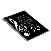 Het Notitieboek Inexpressible Music uitdrukken (Rechterzijde)